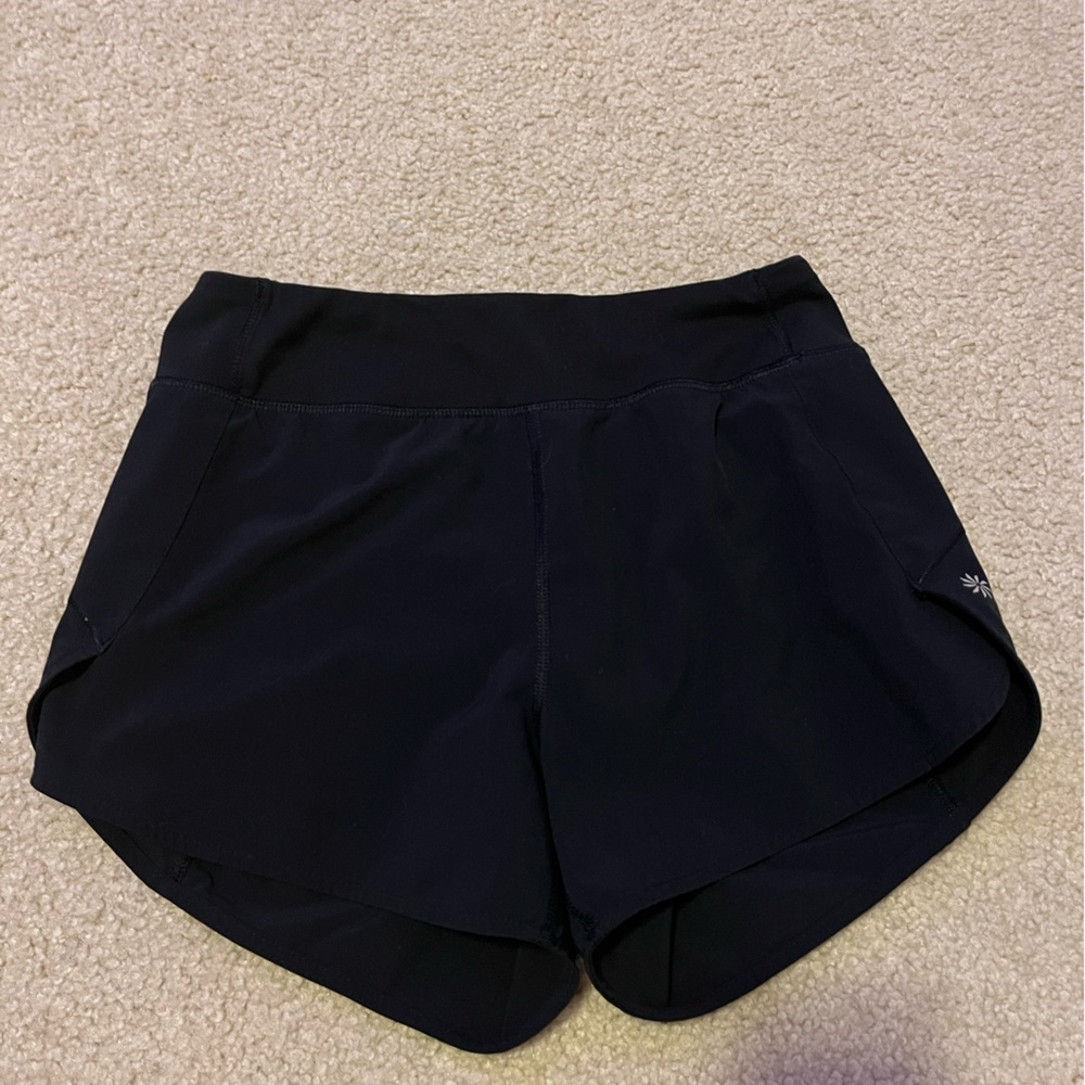 athleta girls black shorts